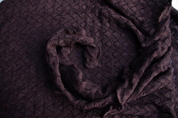 Invero Dreiecktuch Susi braun, Farben , Struktur, Muster